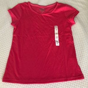SO Top Girls Size 10 Hot Pink Short‎ Sleeve Shirt NWT